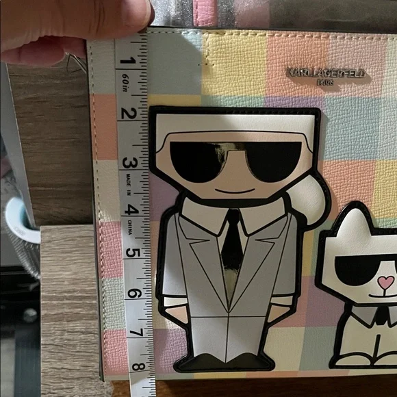 Karl Lagerfeld Pastel Checkered Tote Bag - Picture 10 of 12